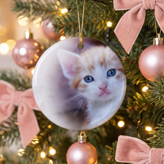 Süßes Kätzchen 1 Foto Keramik Ornament
