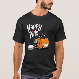 Süßes Kätzchen Glückspillen Lustiger Katzenwitz Ka T-Shirt