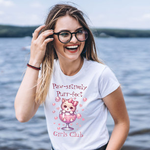 Süßes Kätzchen in Blasen-Tasse T-Shirt