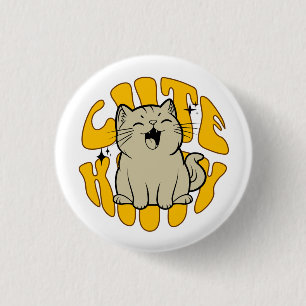 SÜßES KÄTZCHEN Klein, 3,2 cm Button