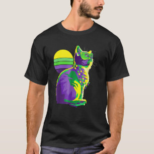Süßes Kätzchen Mardi Gras Katze Schmetterling New T-Shirt