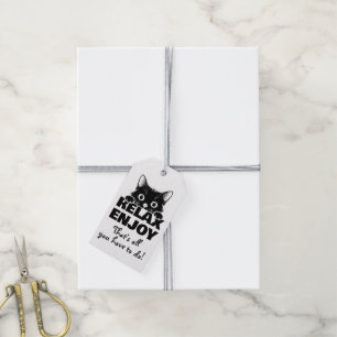 Süßes Kätzchen Minimalistisches Design - KATZE 1 Geschenkanhänger