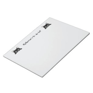 Süßes Kätzchen Minimalistisches Design - KATZE 1 Notizblock