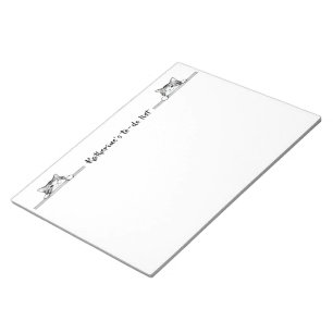 Süßes Kätzchen Minimalistisches Design - KATZE 2 Notizblock