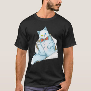 Süßes Kätzchen zerrissenes Tuch Süßes Kätzchen zer T-Shirt