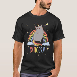 Süßes Katze Einhorn Motiv für Katzenbesitzer T-Shirt