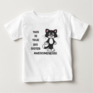 Süßes Katze große Schwester Awesomeness Kinderklei Baby T-shirt
