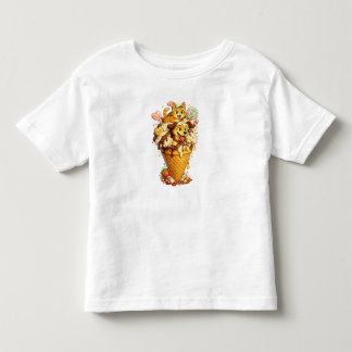 Süßes Katze & Hund beste Freunde Kinder T-Shirt be