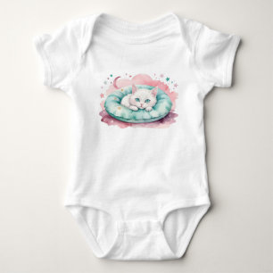 Süßes Katzen-Baby-Outfit Baby Strampler