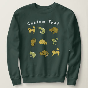 Süßes Katzen-Collage-Sweatshirt - Geschenk für Kat Sweatshirt