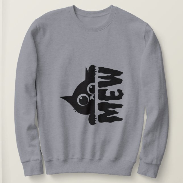 Süßes Katzen-Design-Sweatshirt Sweatshirt (Design vorne)