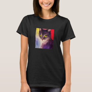 Süßes Katzen-Gesicht Süßes Kätzchen Kitty Feline M T-Shirt