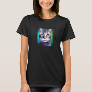 Süßes Katzen-Gesicht Süßes Kätzchen Kitty Feline M T-Shirt