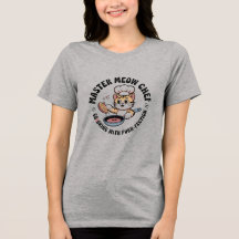 Süßes Katzen-Koch-T-Shirt für Frauen & Männer – Lu