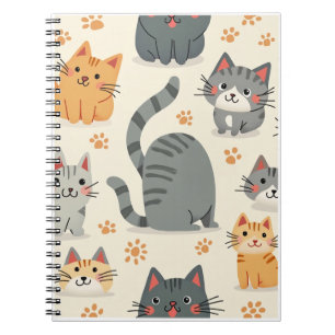 süßes Katzen Notizbuch Notizblock