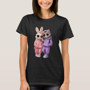 Süßes Katzen-T-Shirt für Frauen T-Shirt