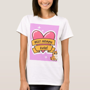 Süßes Katzendesign-T-Shirt T-Shirt
