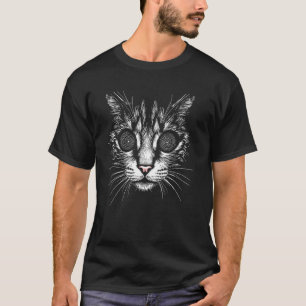 Süßes Katzengesicht Kitty Tee Lustige Katzen Katze