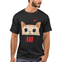 Süßes Katzengesicht Kurzarm T-Shirt | Unisex Schwa