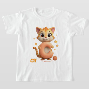 Süßes Katzenkinder T-Shirt   C steht für Katze Alp