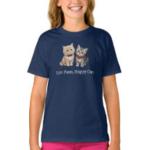 Süßes Katzenliebhaber-Kinder-Shirt