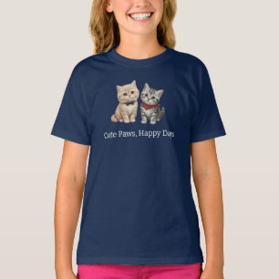 Süßes Katzenliebhaber-Kinder-Shirt T-Shirt