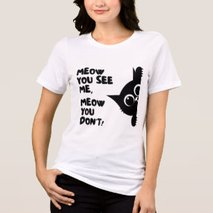 Süßes Katzenliebhaber T-Shirt Tri-Blend Shirt