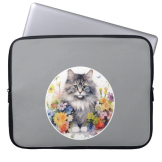 Süßes Katzenmotiv, Foto deines Haustieres Laptopschutzhülle