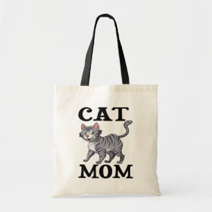 Süßes Katzenmutter-Geschenk Graue Tabby-Tiger-Katz Tragetasche