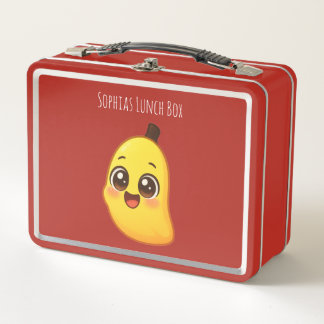 Süßes Kawaii-Bananen-Lunch-Design Metall Brotdose