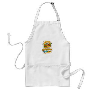 Süßes Kawaii-Burger-Charakter-T-Shirt-Design Schürze