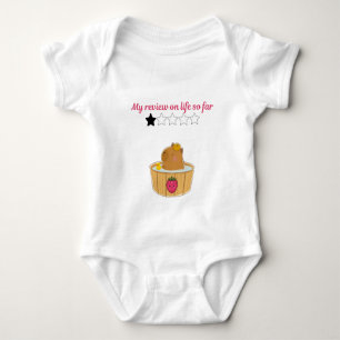 Süßes Kawaii-Capybara-Cartoon-Design Baby Strampler