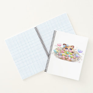 Süßes Kawaii Danke fürs Einkaufen bei Kleinen Katz Notizbuch