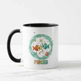 Süßes Kawaii Fische-Sternzeichen Tasse