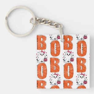 Süßes Kawaii-Geist-“Boo”-Halloween-Design Schlüsselanhänger