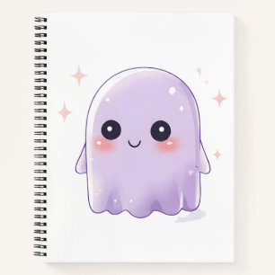 Süßes Kawaii-Geister-Notizbuch   Ästhetisches Hall Notizbuch