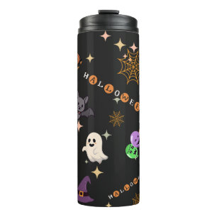Süßes Kawaii-Halloween-Gruselmuster Edelstahl  Thermosbecher