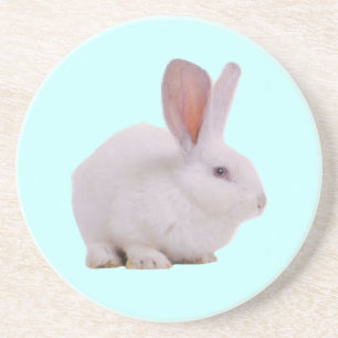 Süßes Kawaii-Hasen-Kaninchen Sandstein Untersetzer