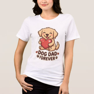 Süßes Kawaii-Hunde-Vater-T-Shirt | Lustiges Hunde- Tri-Blend Shirt