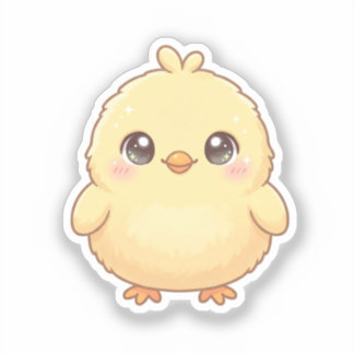 Süßes Kawaii-Küken-Sticker Aufkleber