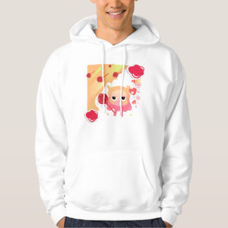 Süßes Kawaii-Monster und Herz-Lutscher Hoodie