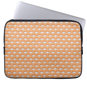 Süßes Kawaii-Nigiri-Sushi nahtloses Muster Laptopschutzhülle
