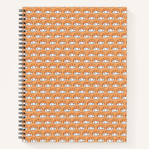 Süßes Kawaii-Nigiri-Sushi nahtloses Muster Notizbuch