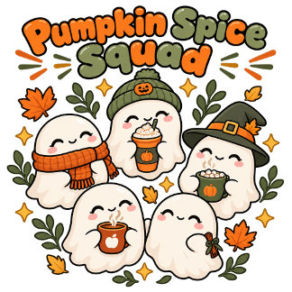 Süßes Kawaii-Oranges-Geist-Kürbisgewürz-Design Sweatshirt