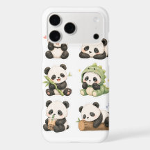Süßes Kawaii-Panda-Bär-Muster iPhone 17 Pro Max 