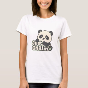 Süßes Kawaii-Panda-Grafik-T-Shirt Soft Pastell-Tie T-Shirt