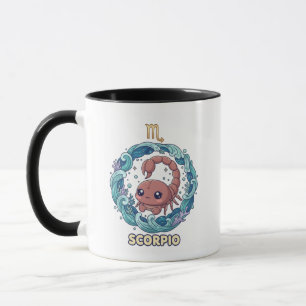 Süßes Kawaii-Skorpion-Sternzeichen Tasse