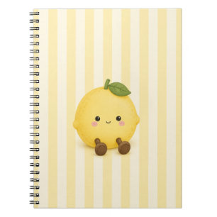 Süßes Kawaii-Zitronen-Notizbuch  Notizblock