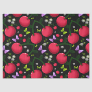 Süßes Kirsch-Schmetterlingsmuster, Glänzende Kawai Seidenpapier