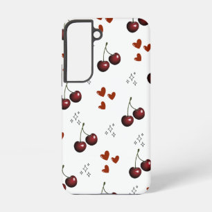 "Süßes Kirschen-Muster Samsung Galaxy S22 Case" Hülle